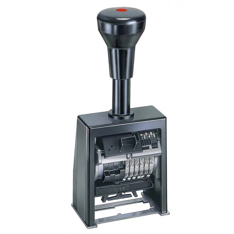 Nummerat&oslash;r 6 cifre Reiner 5,5 mm B6K6 Reiner B6K6 sort 6 digits