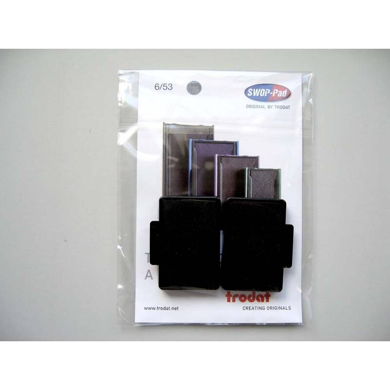 Stempelpude Trodat sort 2-pack 5205 6/55