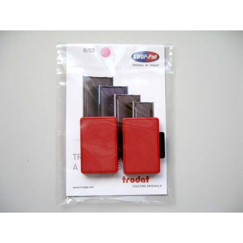 Stempelpude Trodat r&oslash;d 2-pack til 5204/5206/4206/4460 m.fl 6/56