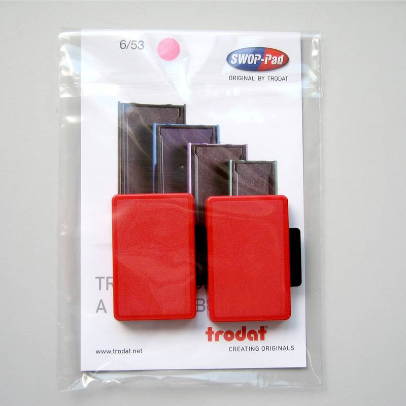 Stempelpude Trodat r&oslash;d 2-pack 5430/5200/4430/4030 m.fl 6/50