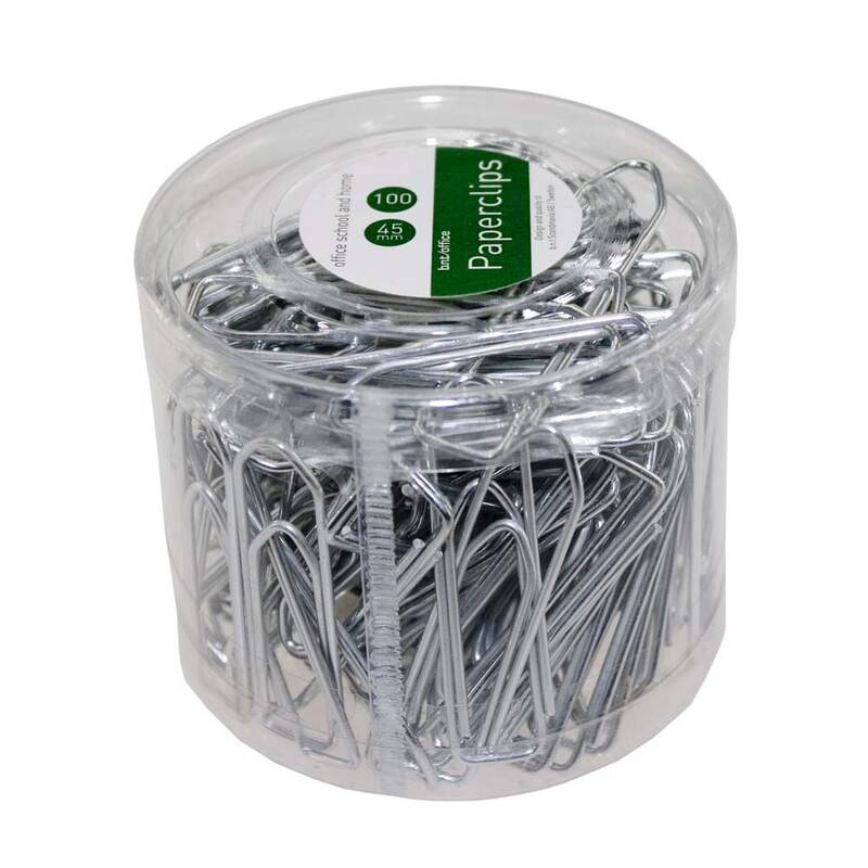 Clips bnt blanke 45mm u/riller 100stk/pak