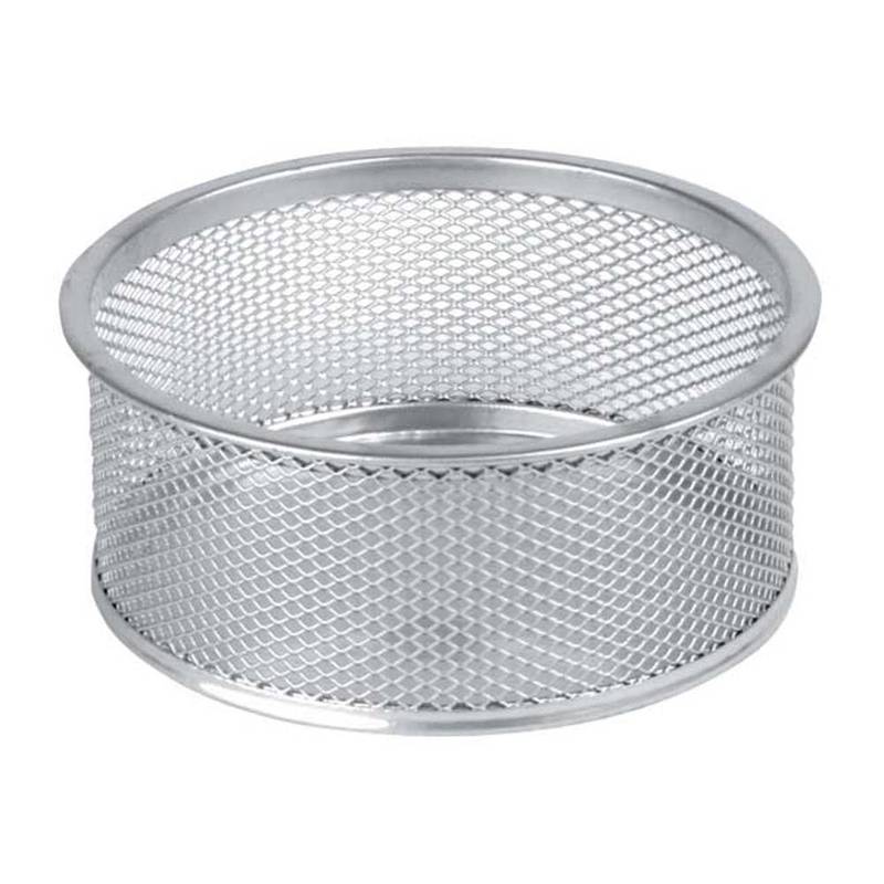 Clipsholder tr&aring;d metal m/skridsikker bund s&oslash;lv