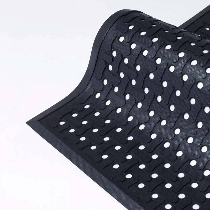 M&aring;tte Comfort Flow 83x140cm 12mm sort Arbejdspladsm&aring;tte Matting