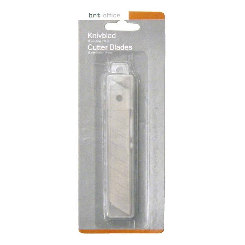 Reserveklinger 18mm 10stk/pak BNT Bnt/Office s&oslash;lv pakke a 10 stk