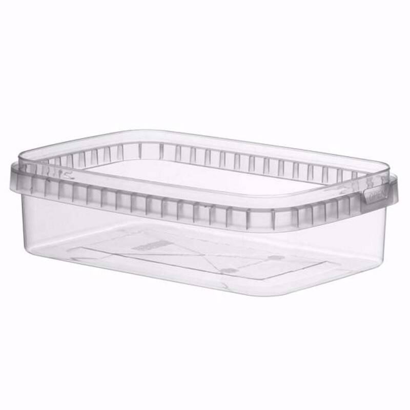 Condib&oslash;tte u/l&aring;g PP 750ml 192x126x47mm klar 55stk/pak