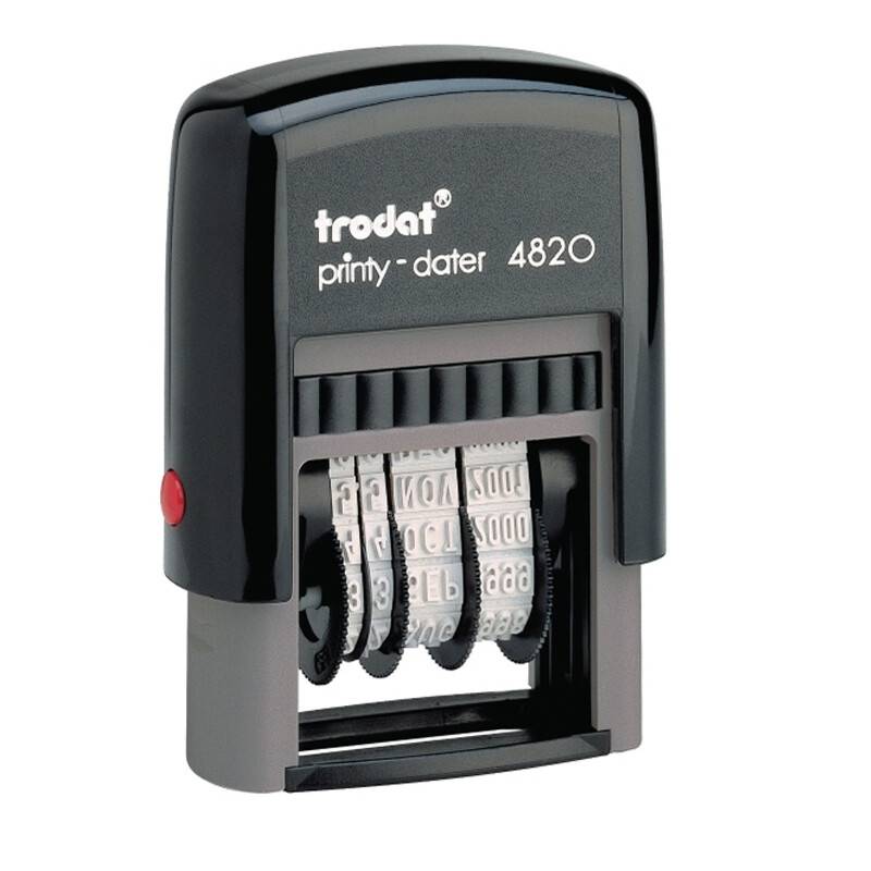 Datostempel Trodat printy 4x25mm 4820 Trodat Printy 4820 sort