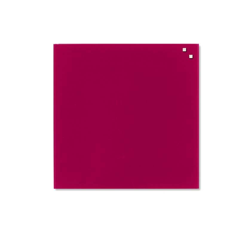 Glastavle Naga magnetisk 450x450mm r&oslash;d