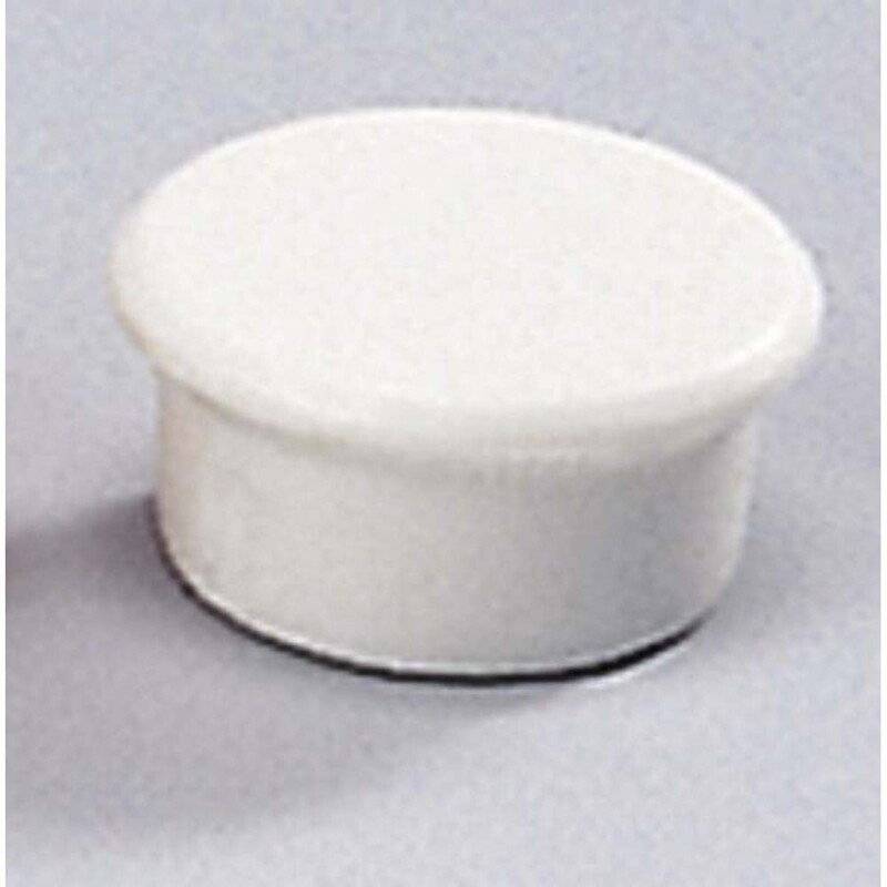 Magneter Dahle 13mm rund hvid 10stk/pak b&aelig;rekraft 0,1kg