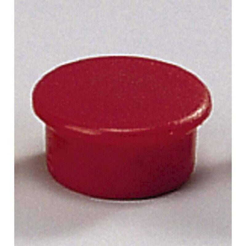 Magneter Dahle 13mm rund r&oslash;d 10stk/pak b&aelig;rekraft 0,1kg