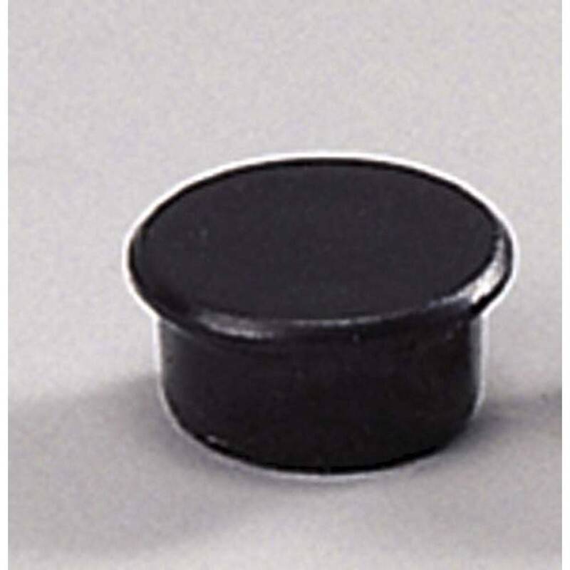 Magneter Dahle 13mm rund sort 10stk/pak b&aelig;rekraft 0,1kg