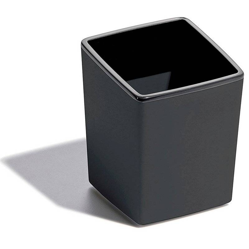 Affaldsbeholder COFFEE POINT Bin/ penneholder m&oslash;rkgr&aring;/sort