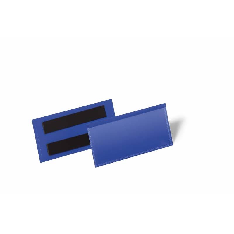 Hyldeforkant m/magnet bl&aring; 100x38mm Durable 38x100 med magnet
