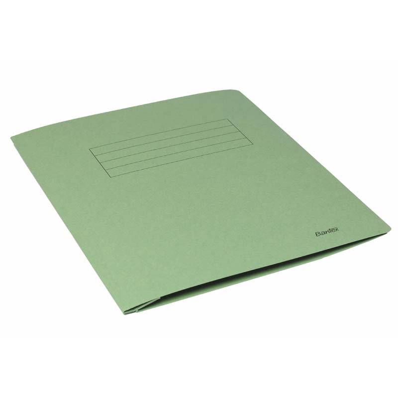 Arbejdsmappe Bantex gr&oslash;n 318x240mm m/skrivefelt