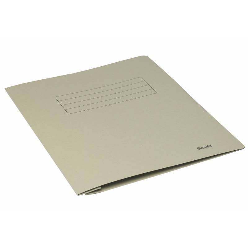 Arbejdsmappe Bantex gr&aring; 318x240mm m/skrivefelt