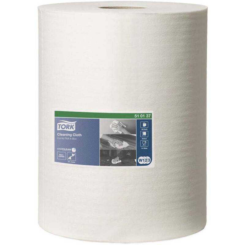 Aft&oslash;rringsklud Tork W1-W2-W3 hvid 32cm152m 400ark/rl