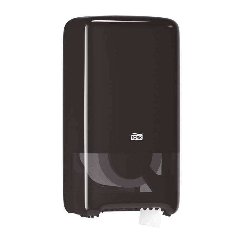Dispenser Tork MidSize Twin T6 sort t/toiletpapir 557508