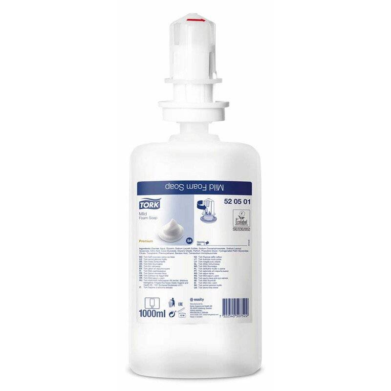 S&aelig;be Tork Premium Skums&aelig;be S4 hvid 520501 Mild 6x1l/pak