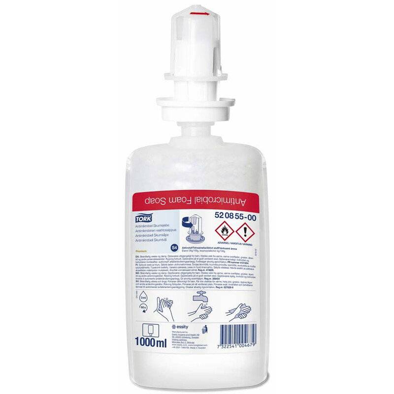 Skums&aelig;be Tork antimikrob S4 Premium 520855 6stk/pak