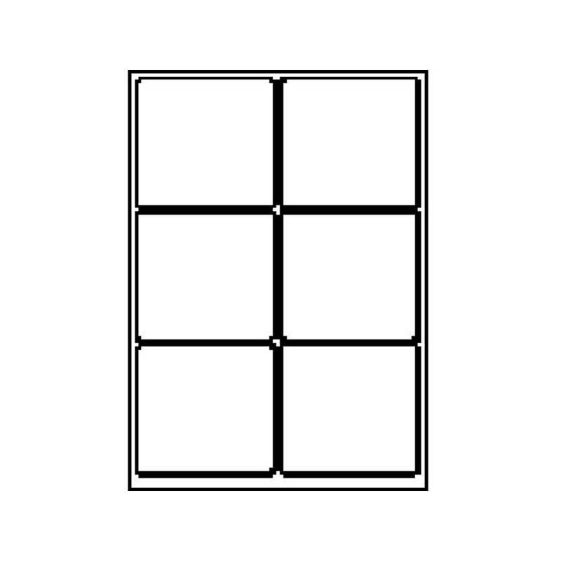 Laseretiket A4 TZ hvid 99,1x93,1mm pk/100 ark 310210