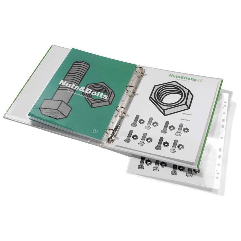 Lamineringslommer A4 Glossy 125mic. m.huller 100stk/pak