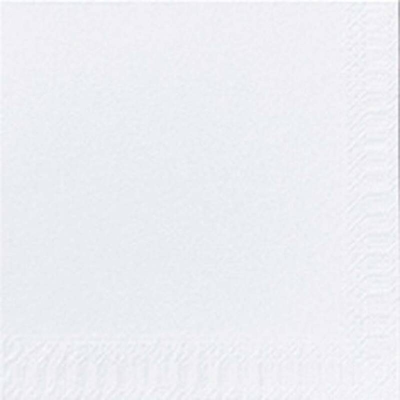 Servietter 1-lags Duni 24cm 1/4 fold hvid (SRP) 6000stk/kar