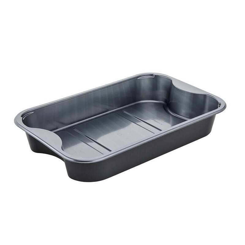 Plastbakke C2294-1B CPET s&oslash;lv/sort 1770ml 204st/kar