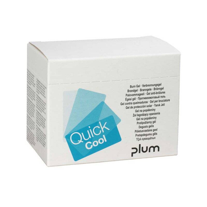 Gel QuickCool til brands&aring;r 18st/pkt Plaster Plum