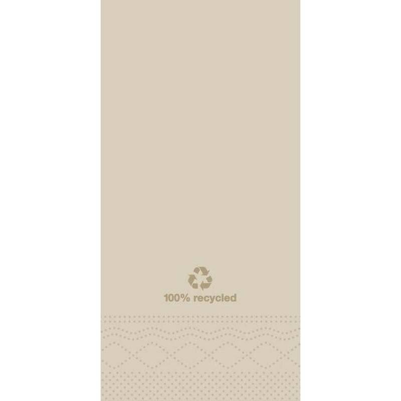 Servietter Tork 2-lags 1/8 fold natur 33cm 200stk/pak