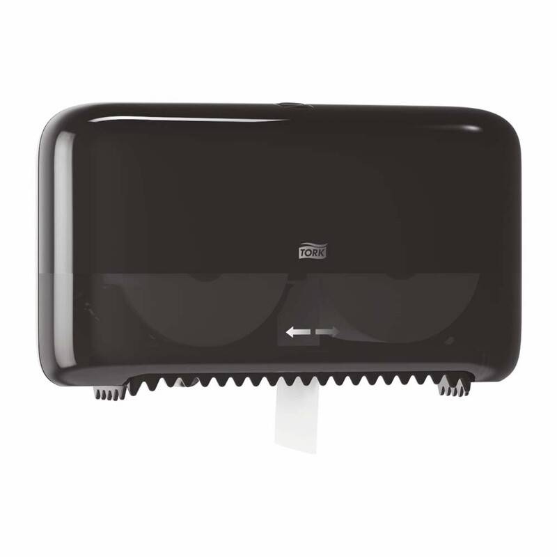 Tork T7 Twin dispenser toiletpapir sort