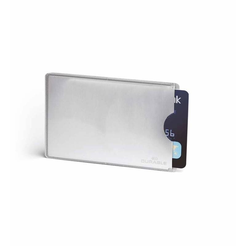 Etui t/kreditkort s&oslash;lv 61x90mm RFID Secure 10stk/pak