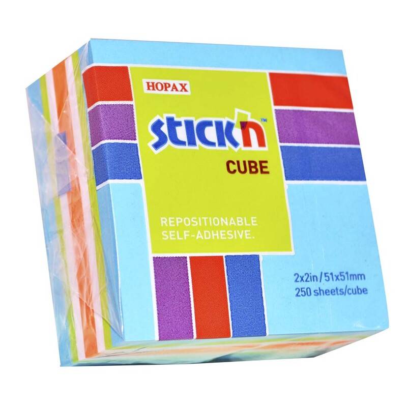 Notes Stick'N Mini Cube bl&aring; 51x51mm 250blade