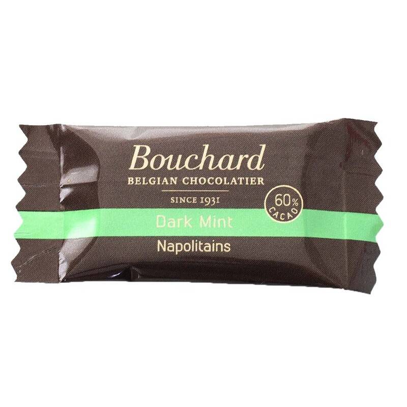 Chokolade Bouchard mint 5g flowpakket 1kg/pak