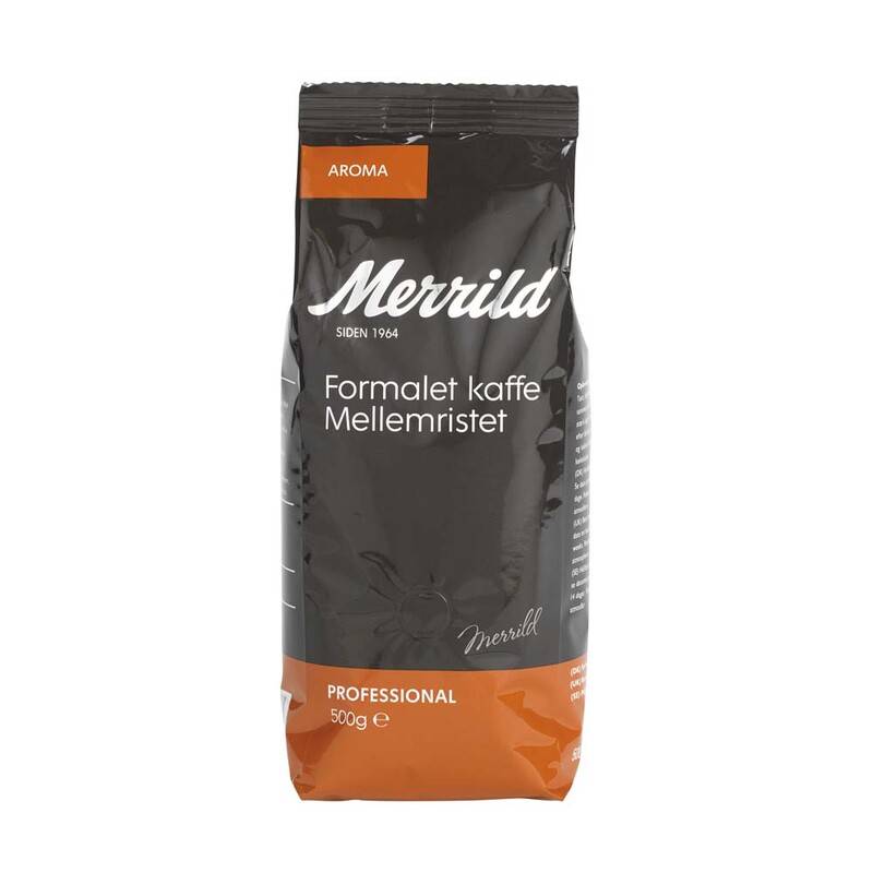 Kaffe Merrild Aroma 500g/ps Kaffe formalet pose a 500gr