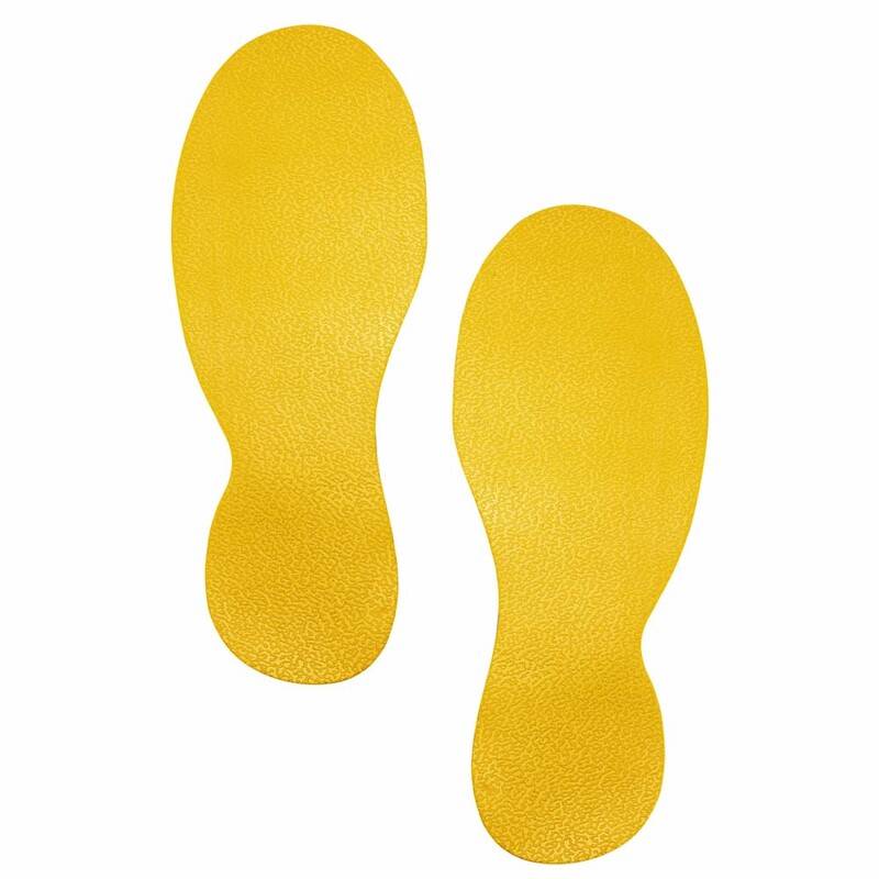 Gulvmarkering Fod Duraline Strong 90x240x0,7mm gul 5s&aelig;t/pak