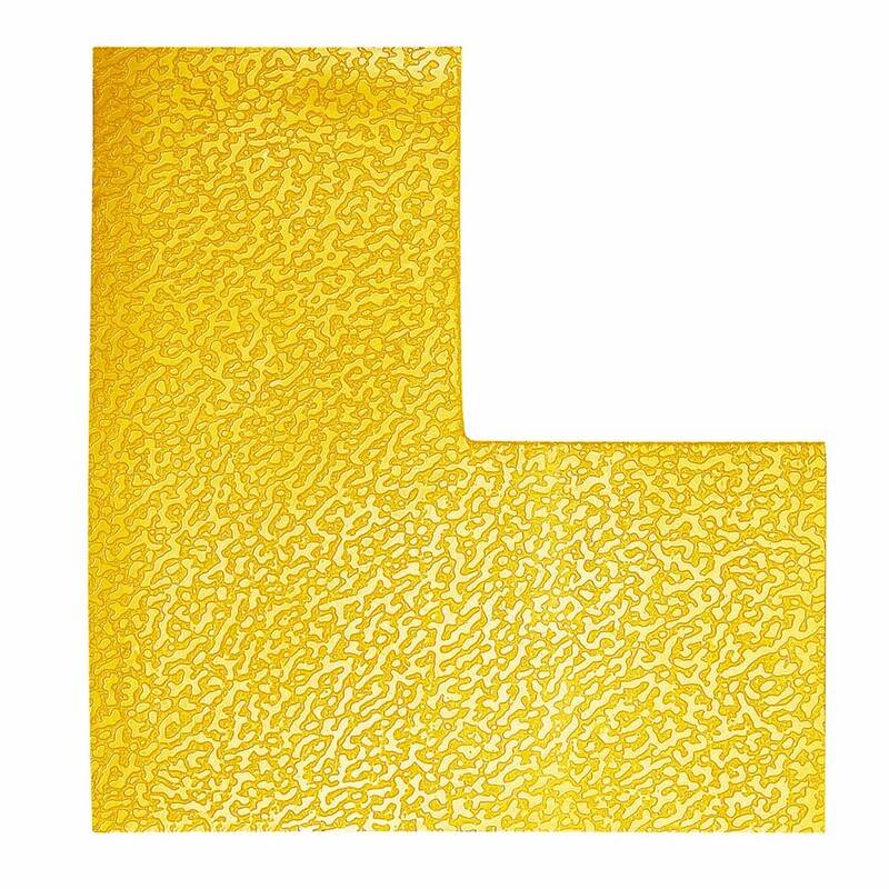 Gulvmarkering L form Duraline Strong 100x0,7x100mm gul 10stk