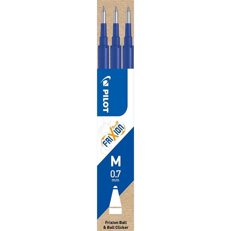 Refill Pilot FriXion bl&aring; 0,7 medium 3-pack