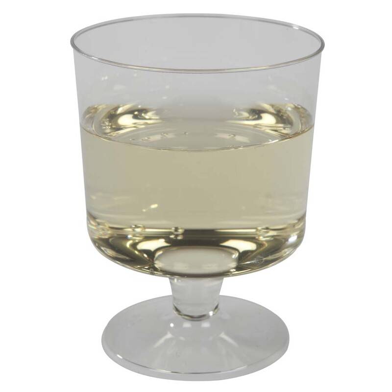 Hvidvinsglas p&aring; fast fod PS 15cl, 17cl klar 10stk/ps