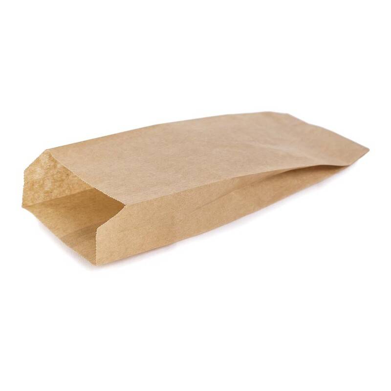Fransk hotdogpose 7/3x18cm brun 1000stk/pak