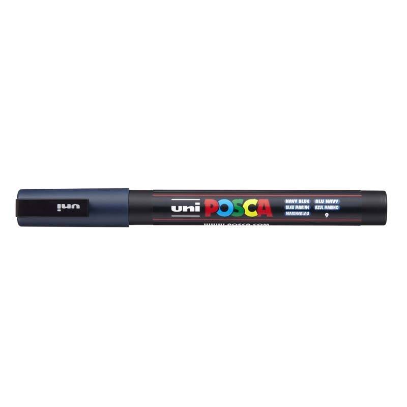 Paint marker Uni Posca PC-3M navy bl&aring; 0,9-1,3mm