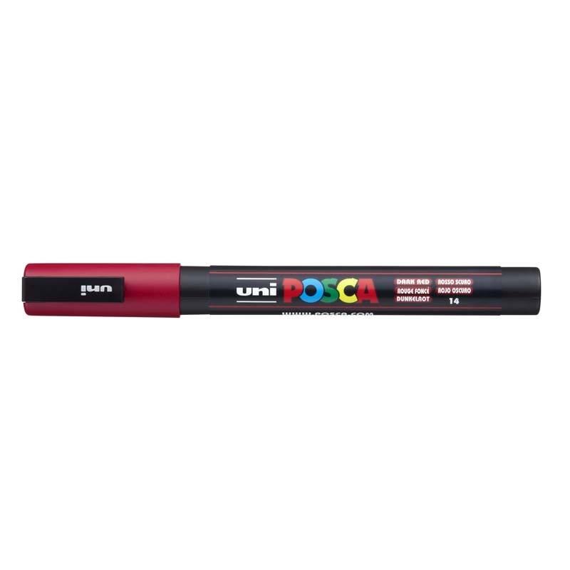 Paint marker Uni Posca PC-3M dark r&oslash;d 0,9-1,3mm