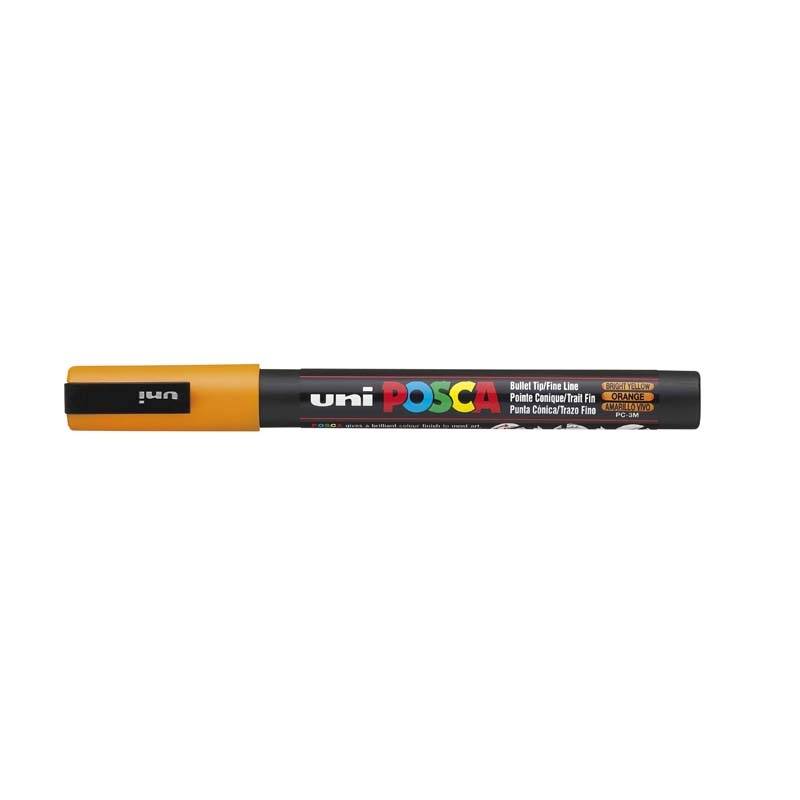 Paint marker Uni Posca PC-3M bright gul 0,9-1,3mm