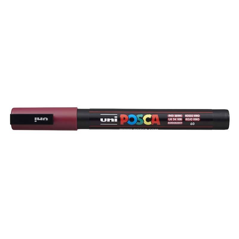 Paint marker Uni Posca PC-3M r&oslash;d wine 0,9-1,3mm