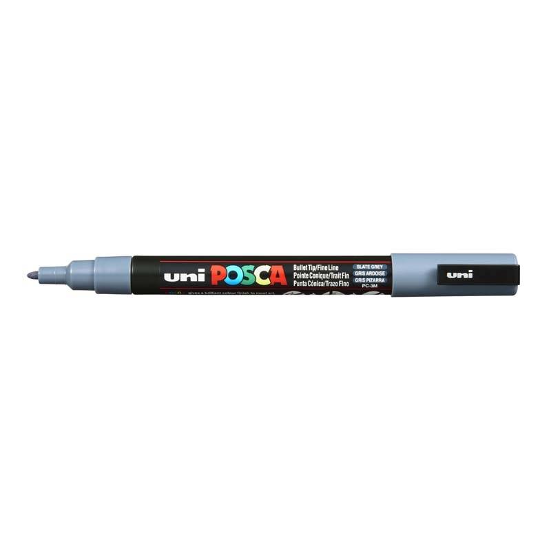 Paint marker Uni Posca PC-3M slate gr&aring; 0,9-1,3mm