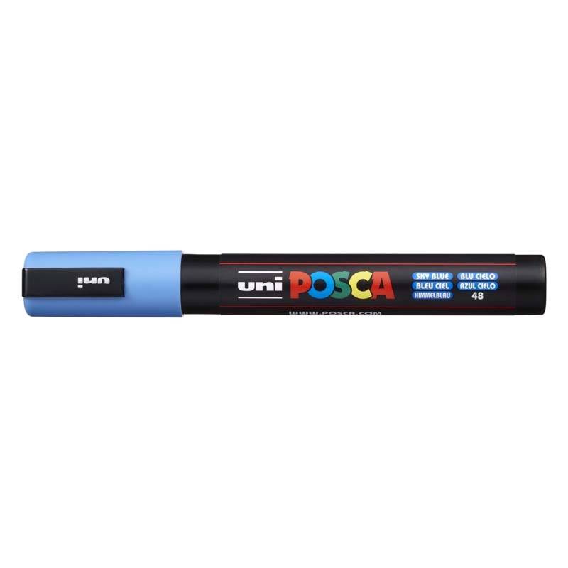 Paint marker Uni Posca PC-5M sky bl&aring; 1,8-2,5mm