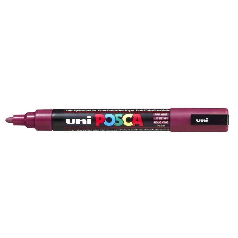 Paint marker Uni Posca PC-5M r&oslash;d wine 1,8-2,5mm