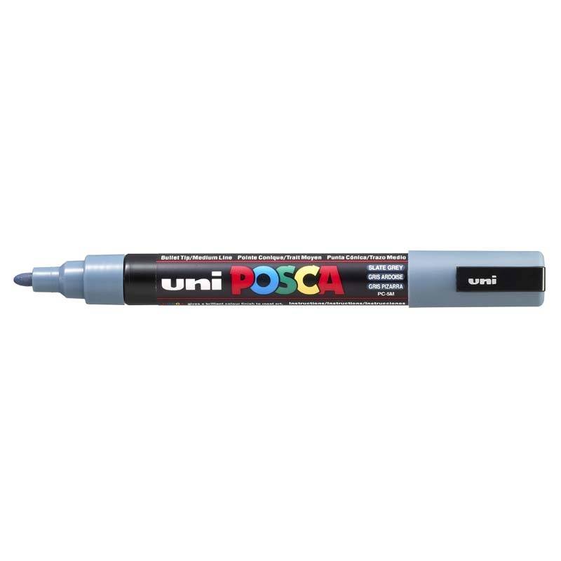 Paint marker Uni Posca PC-5M slate gr&aring; 1,8-2,5mm