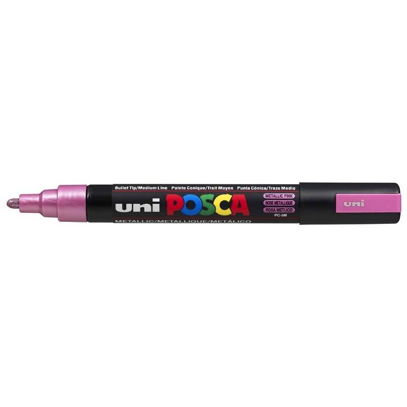 Paint marker Uni Posca PC-5M metal pink 1,8-2,5mm