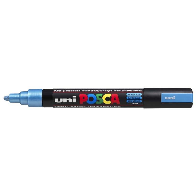 Paint marker Uni Posca PC-5M metal bl&aring; 1,8-2,5mm