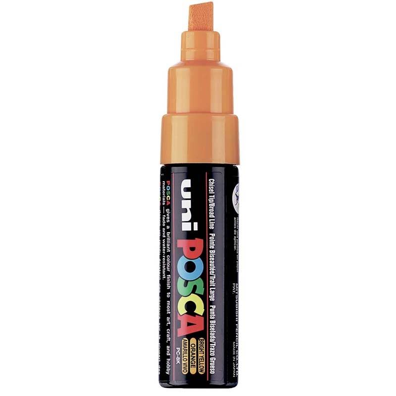 Paint marker Uni Posca PC-8K bright gul 8mm