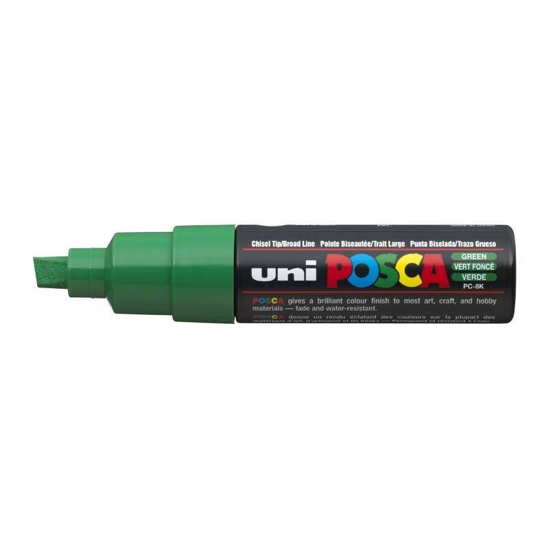 Paint marker Uni Posca PC-8K gr&oslash;n 8mm Paintmarker Rund spids permanent